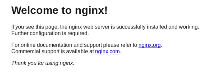 nginx安装启动成功