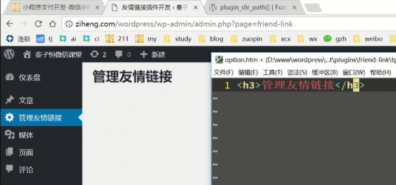 wordpress插件加载文件