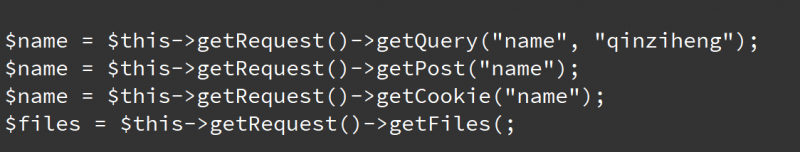 yaf获取Get,POST,COOKIE,FILES数据